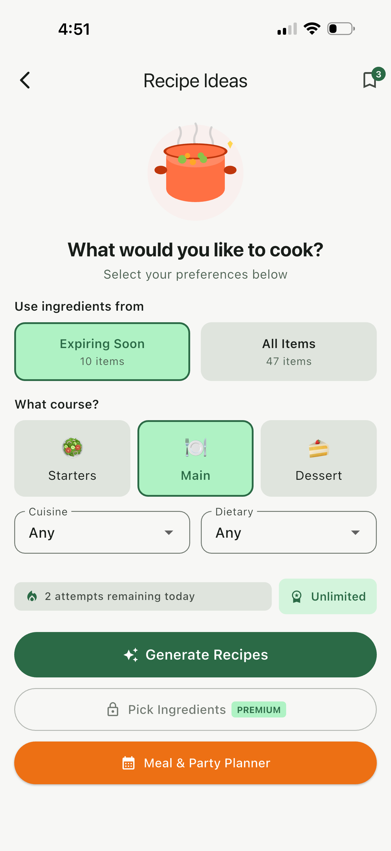 Recipe suggestions